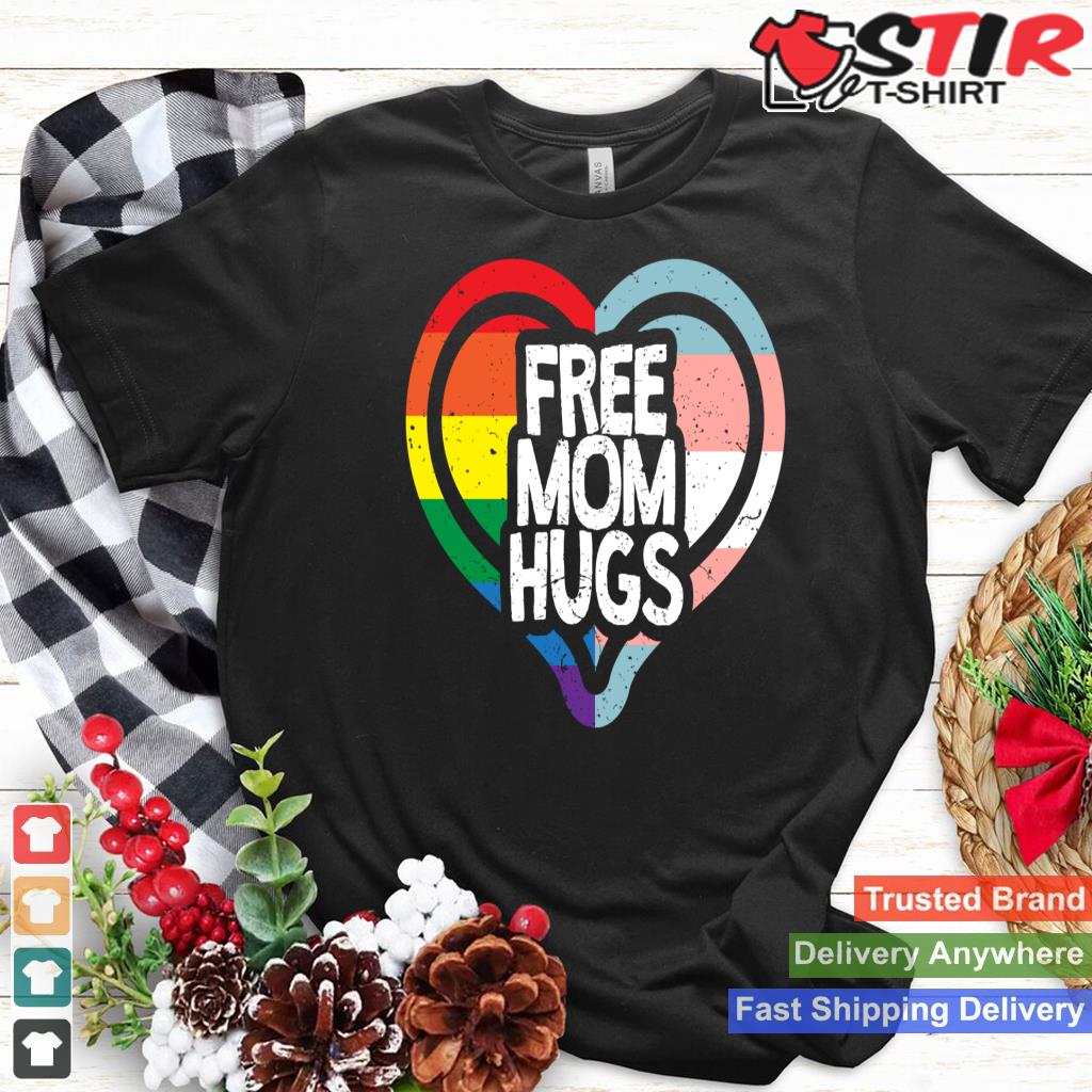 Free Mom Hugs Rainbow Pride Long Sleeve
