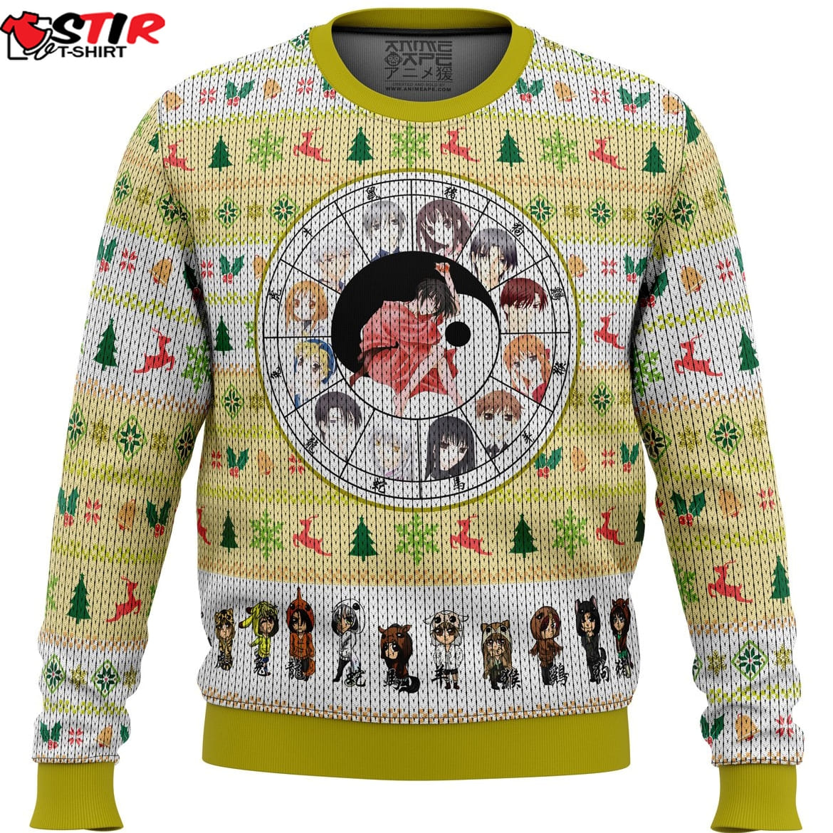 Fruits Basket Chinese Zodiac Ugly Christmas Sweater Stirtshirt