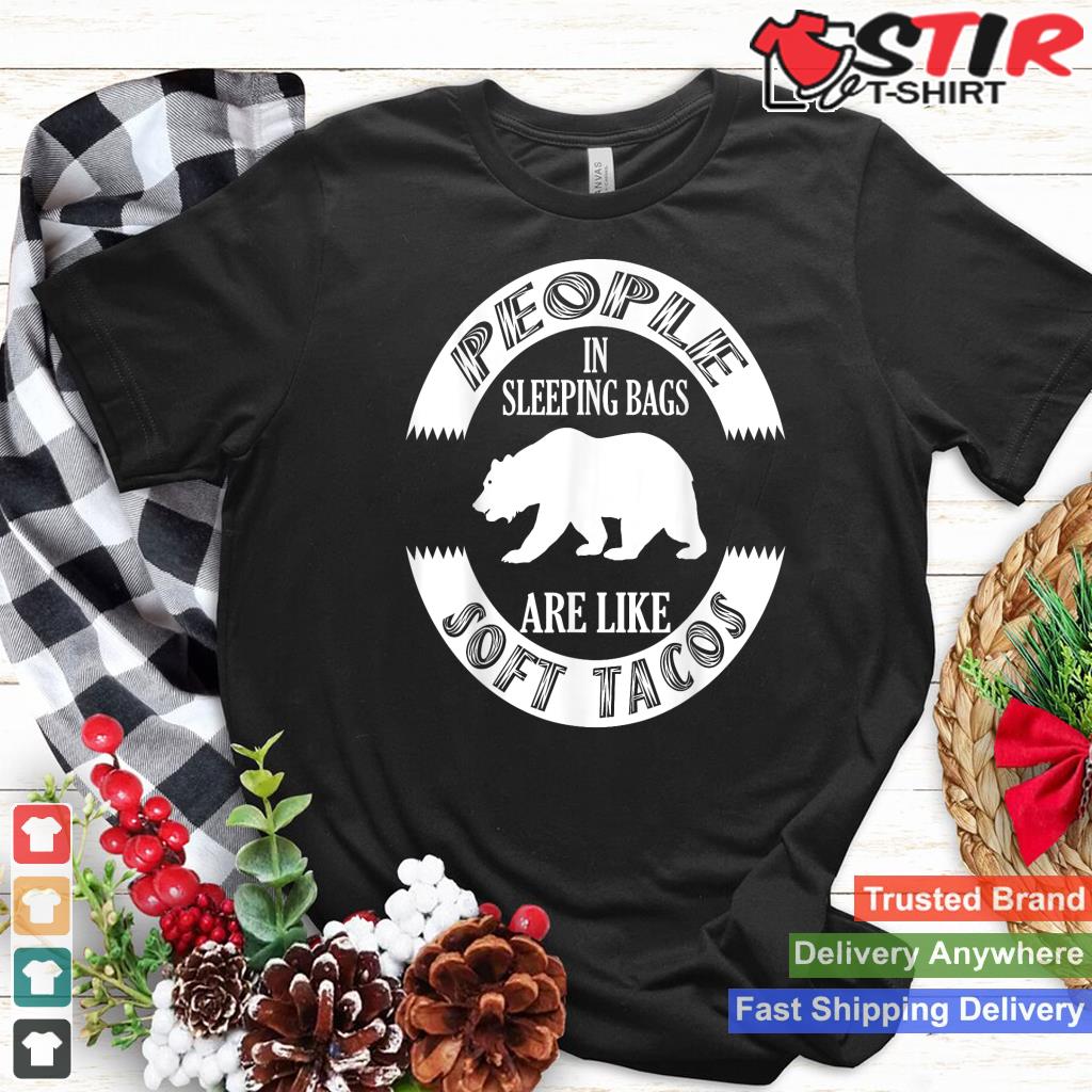Funny Camping T Shirt   Grizzly Bear Soft Taco Shirt