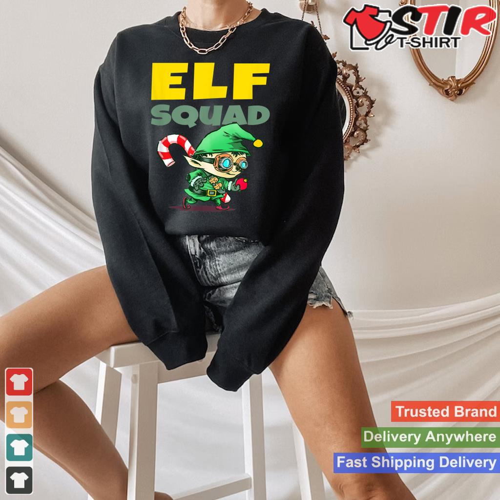 Funny Christmas Elf Squad Family Pajama_1