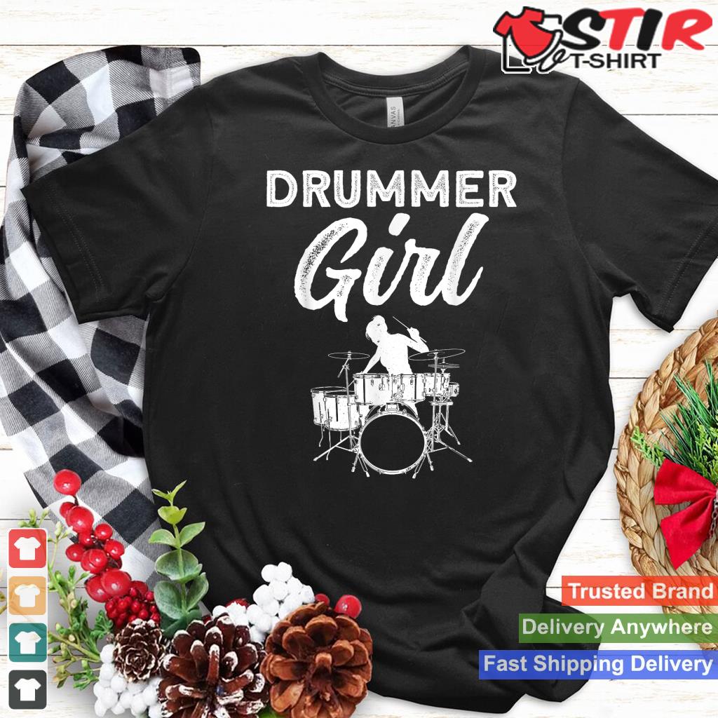 Funny Drummer Design For Girls Women Kids Drumming Lover_1