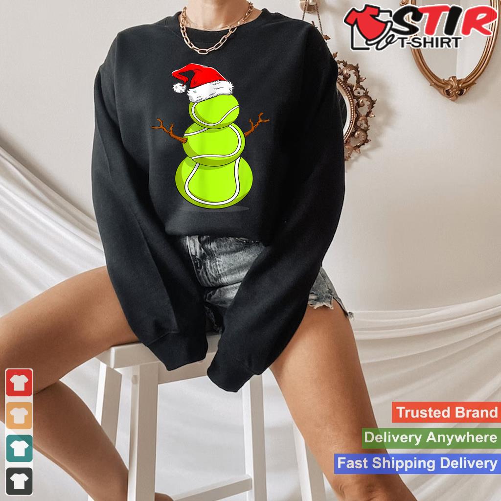 Funny Tennis Player Snowman Christmas For Men Women Boys