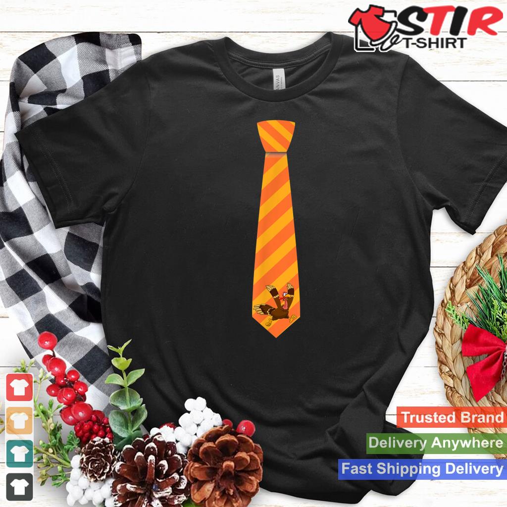 Funny Thanksgiving Tie With A Turkey For Family Dinner