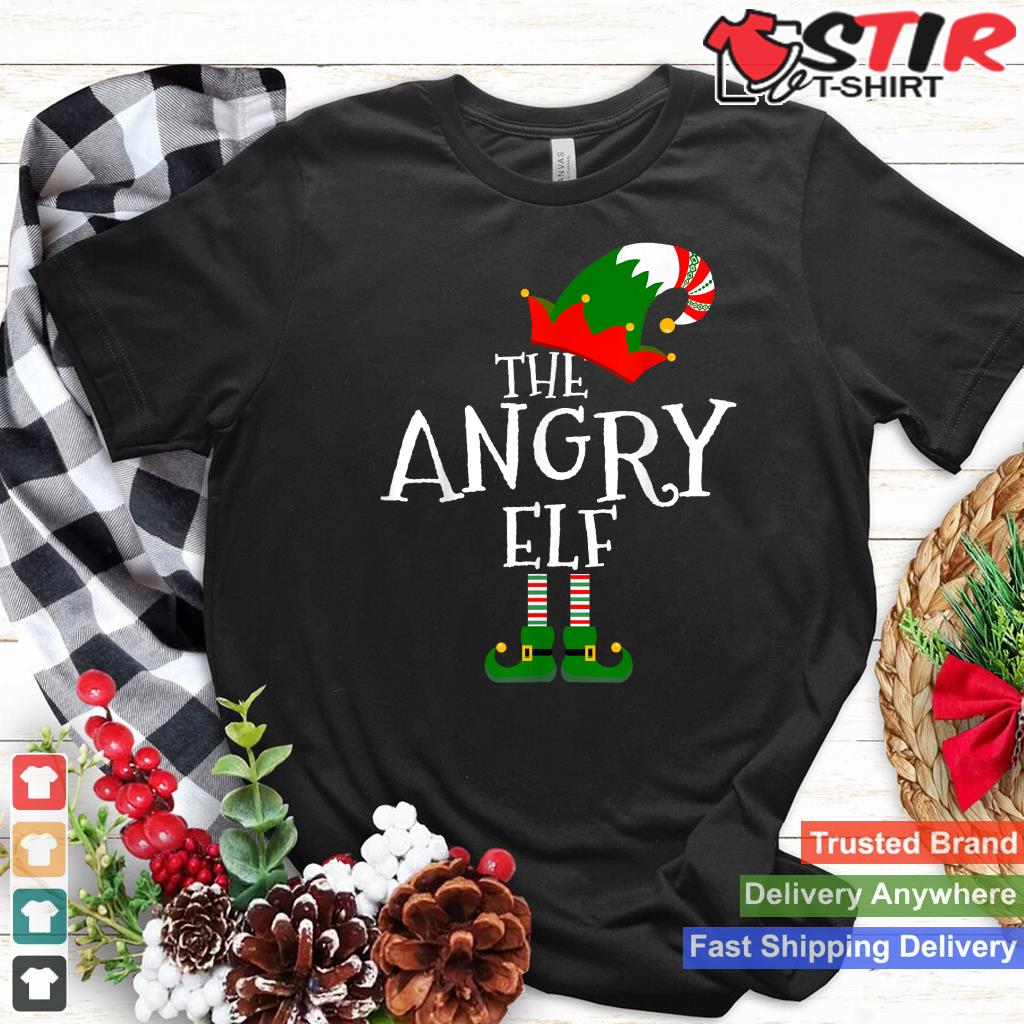 Funny The Angry Elf Matching Family Group Gift Christmas
