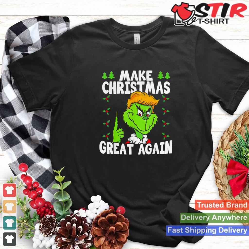 Funny Trump 2024 Make Christmas Great Again Ugly Shirt TShirt Hoodie Sweater Long