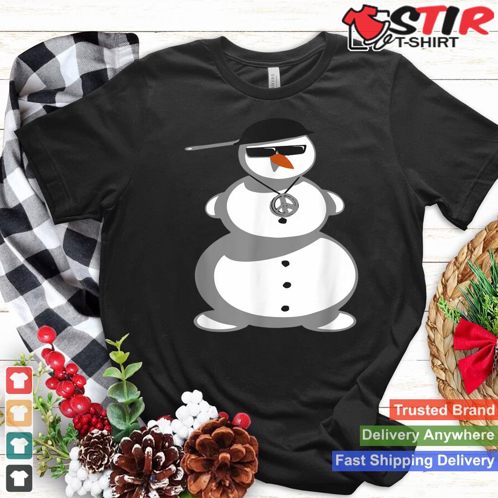 Gangsta Snowman Funny Graphic Christmas Family