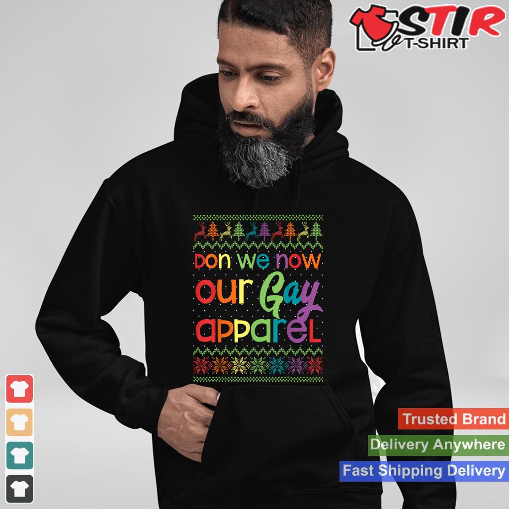Gay Christmas Funny Lgbt Don We Now Our Gay Apparel Rainbow