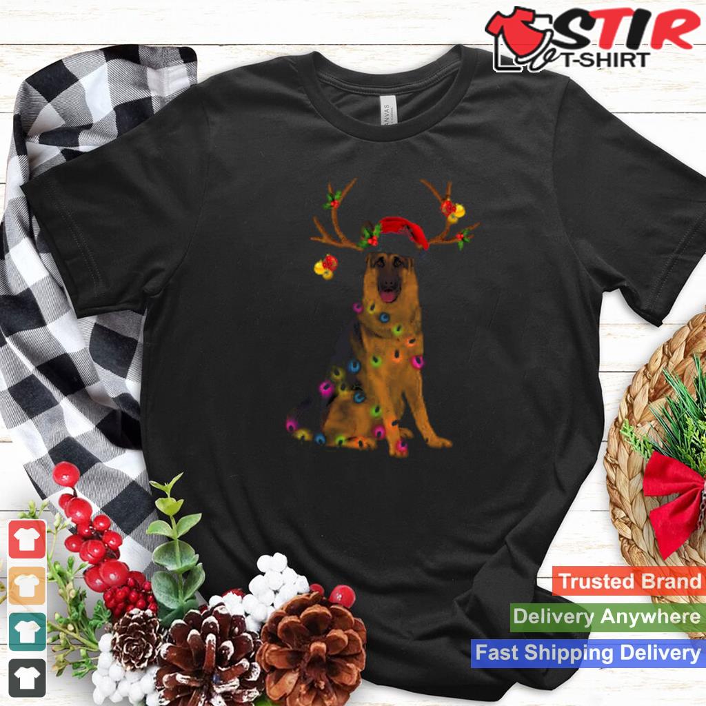 German Shepherd Christmas Reindeer Shirt TShirt Hoodie Sweater Long