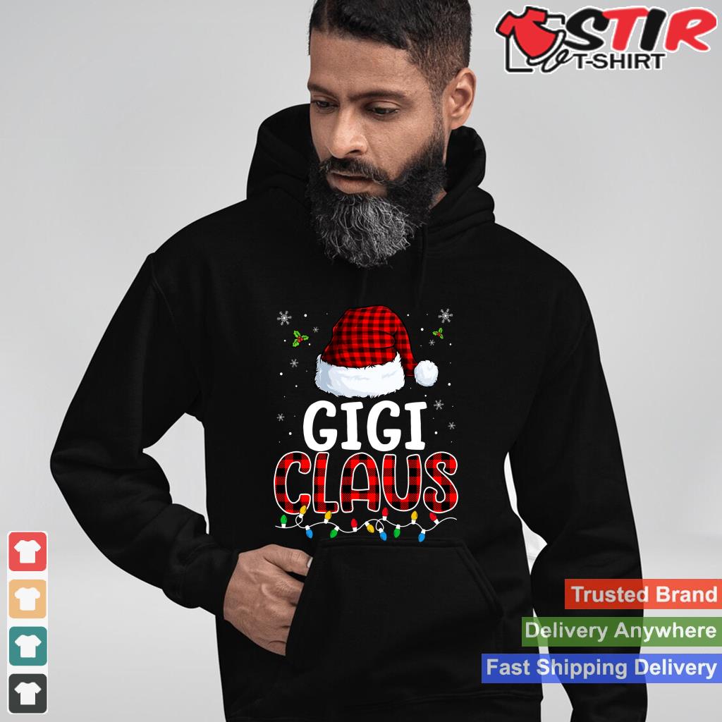 Gigi Claus Merry Christmas Santa Hat Xmas Gigi Claus Long Sleeve Shirt Hoodie Sweater Long Sleeve