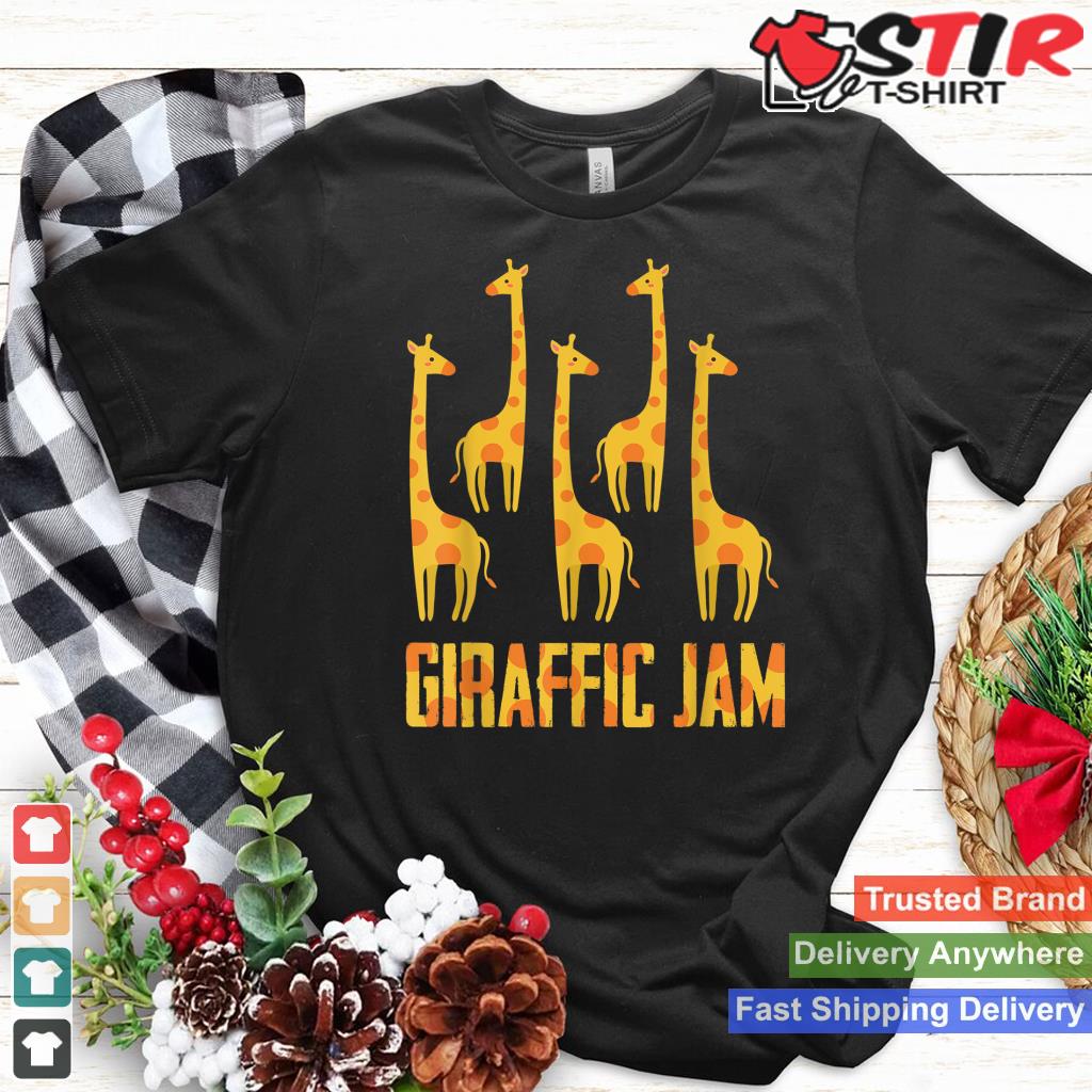 Giraffe Shirt Giraffic Jam Funny Pun Tshirt