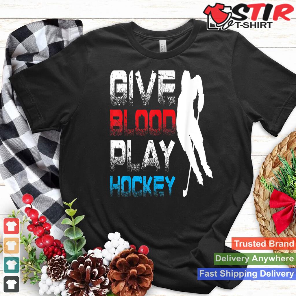 Give Blood Play Hockey  Winter Sports  Ice Hockey Player_1
