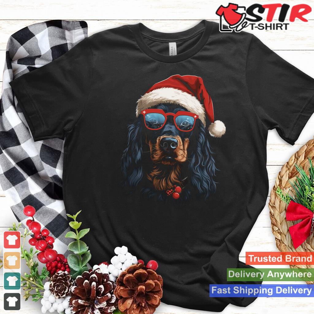 Gordon Setter Dog Christmas Graphic Tees For Men Women Long Sleeve