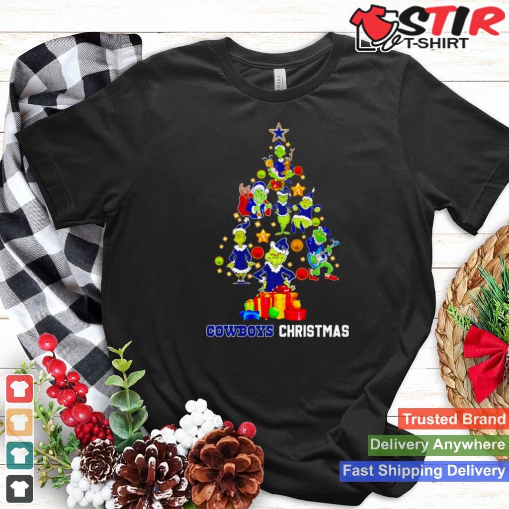Grinch Santa Dallas Cowboys Christmas Tree Gift Shirt Shirt Hoodie Sweater Long Sleeve