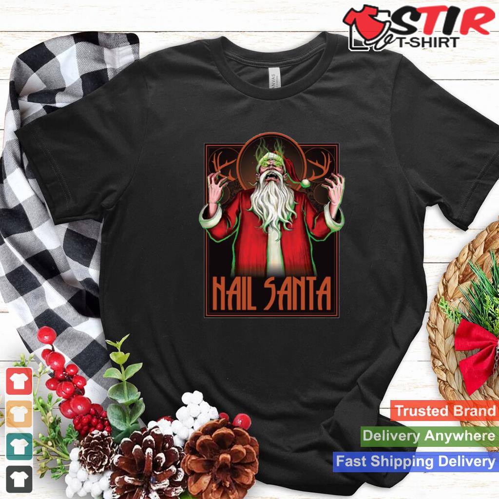 Hail Santa Punk Style Rock Shirt Shirt Hoodie Sweater Long Sleeve