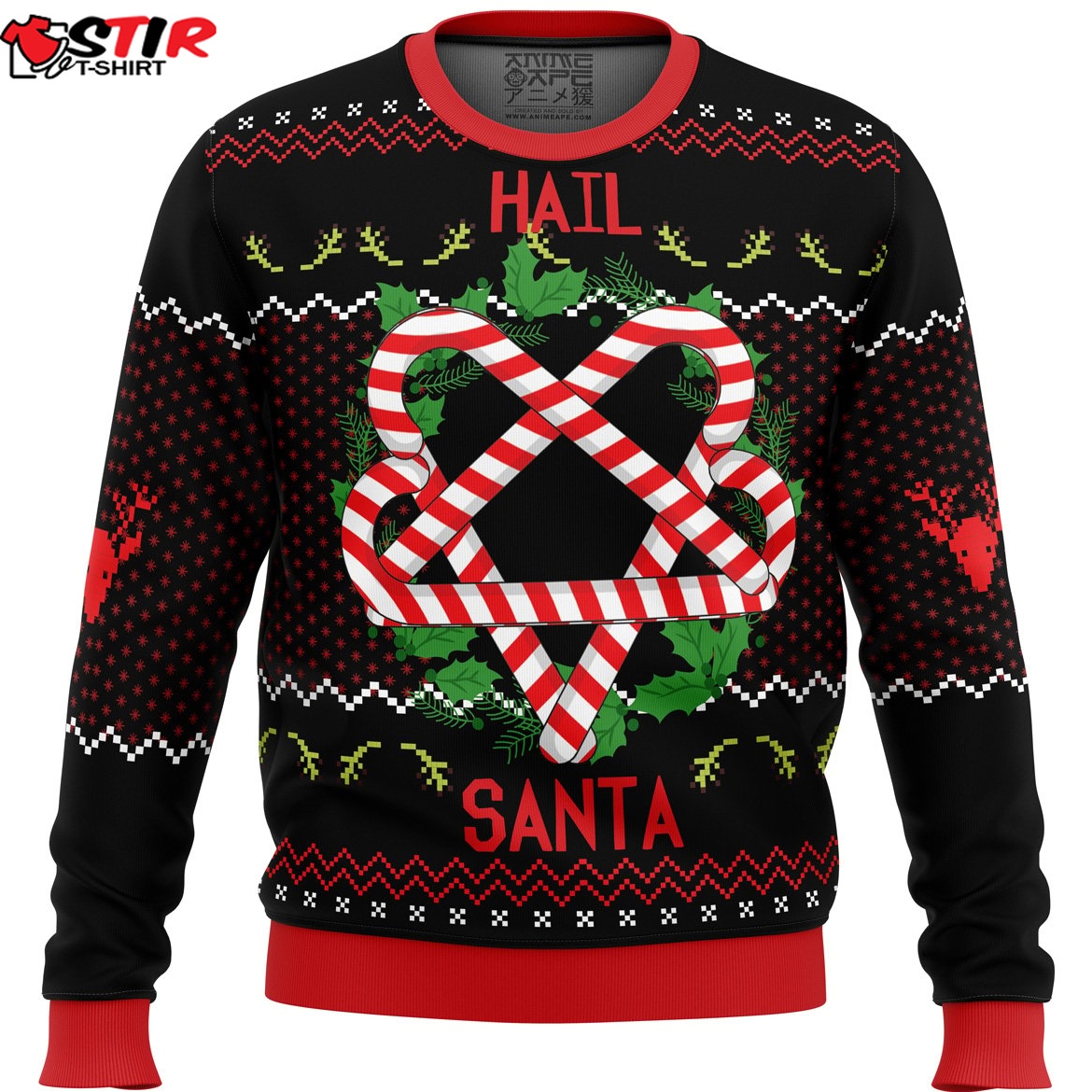 Hail Santa Ugly Christmas Sweater Stirtshirt