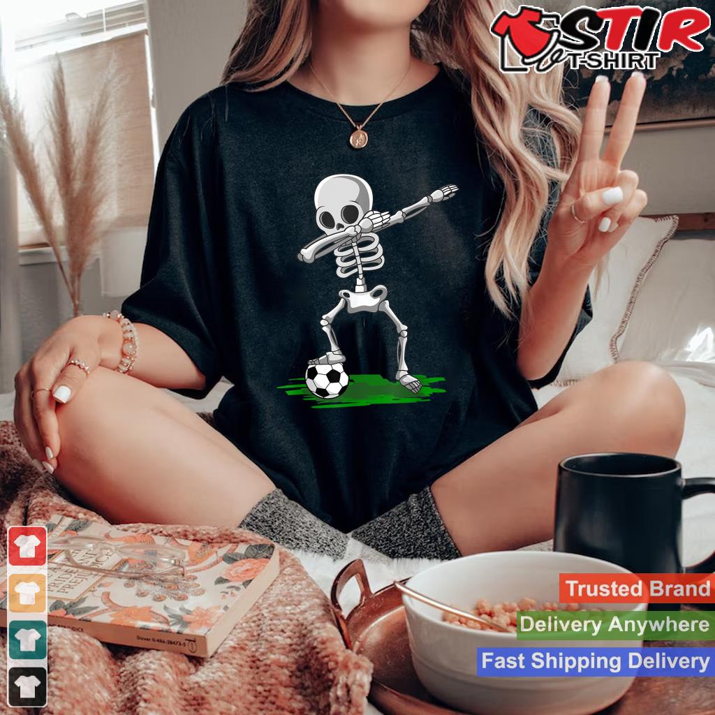 Halloween Soccer Shirt   Pirate Dabbing Skeleton Soccer Tee