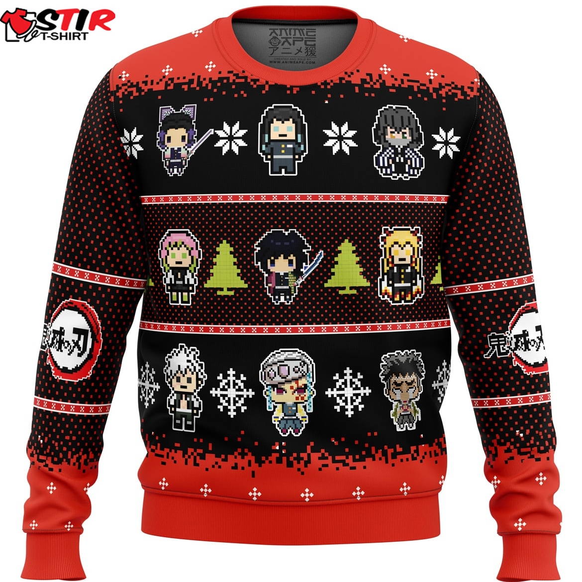 Hashira Demon Slayer Ugly Christmas Sweater Stirtshirt