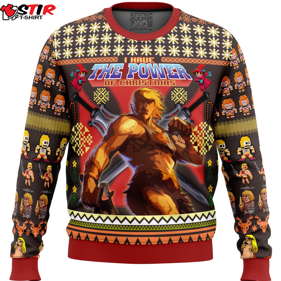 He Man Masters Of The Universe Ugly Christmas Sweater Stirtshirt