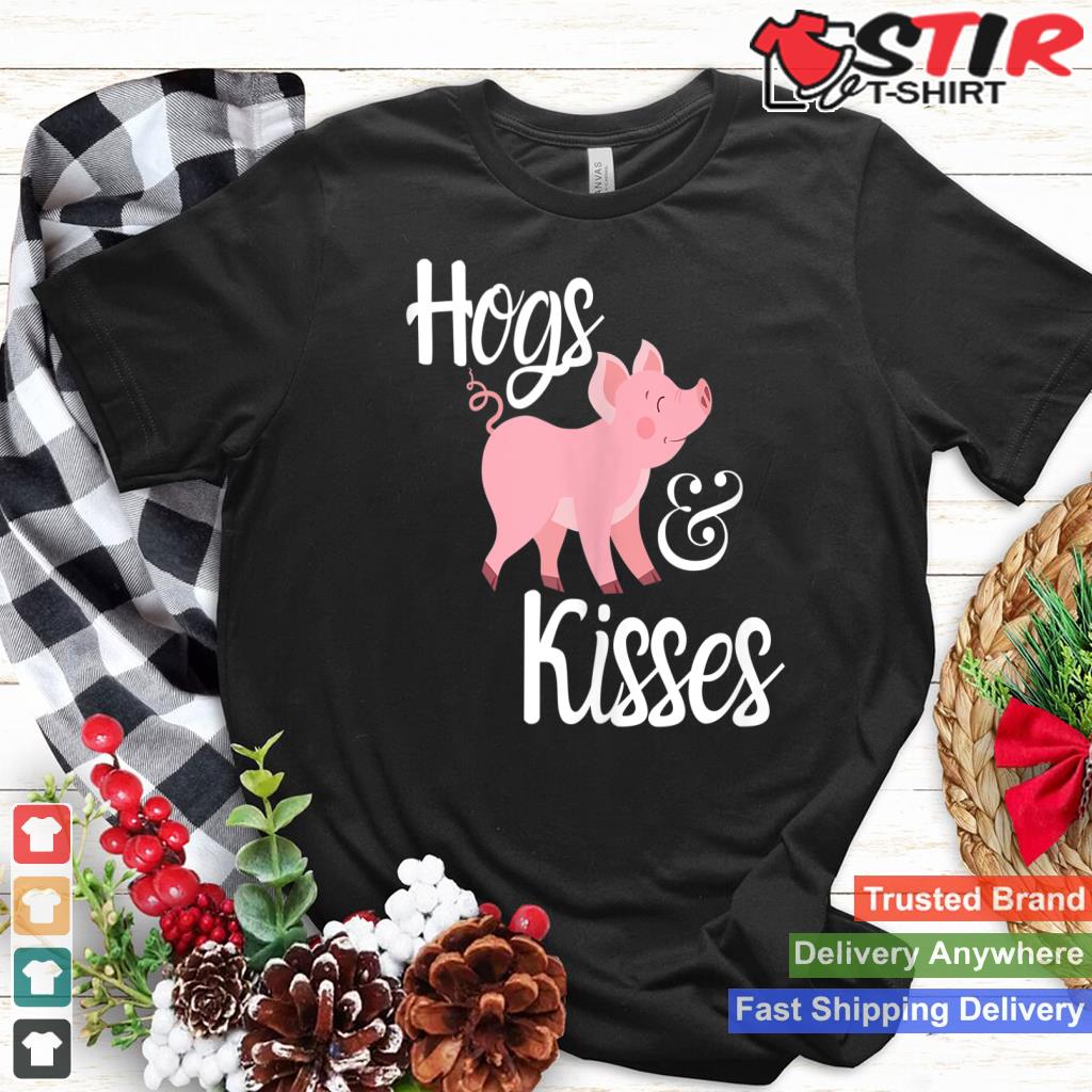 Hogs And Kisses Cute Pig Tank Top_1