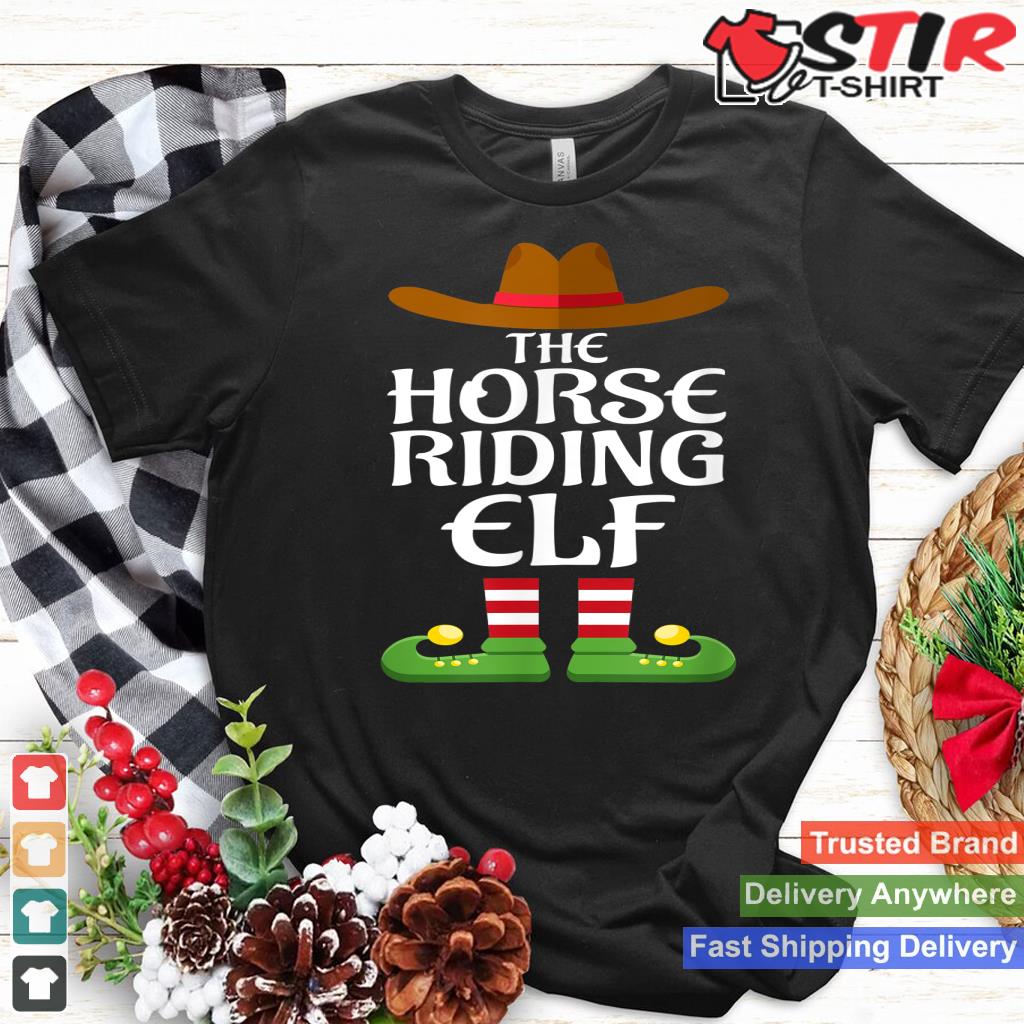Horse Riding Elf Family Matching Group Christmas