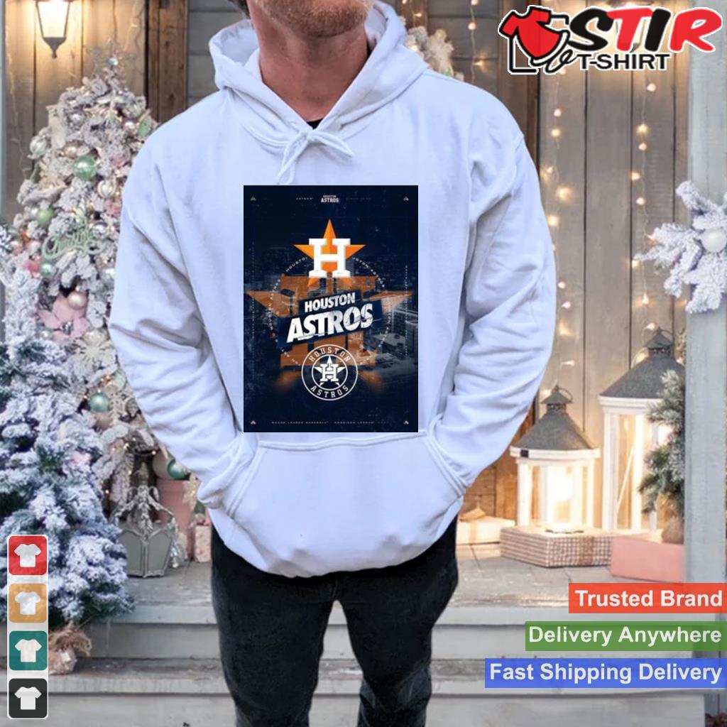 Houston Astros City Skyline Poster Shirt TShirt Hoodie Sweater Long
