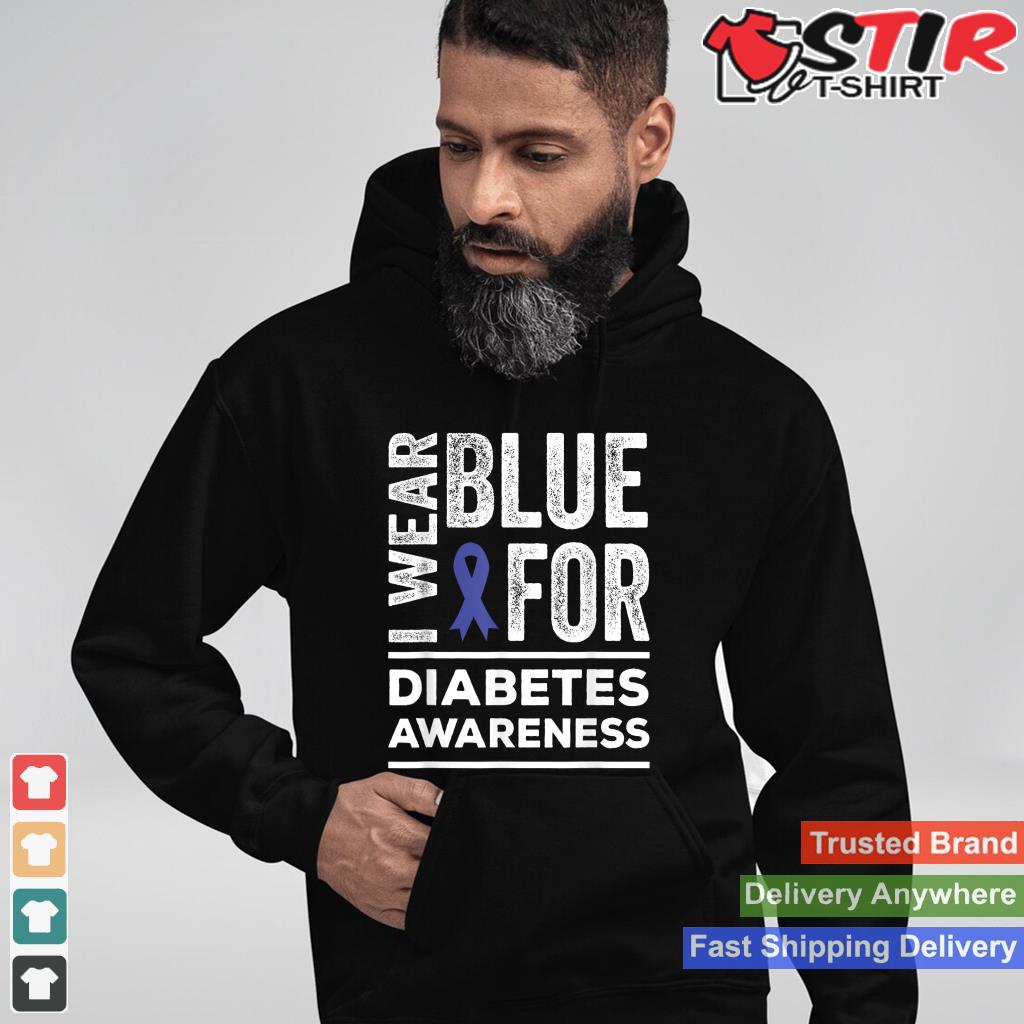 I Wear Blue For Diabetes Awareness Month Blue Ribbon