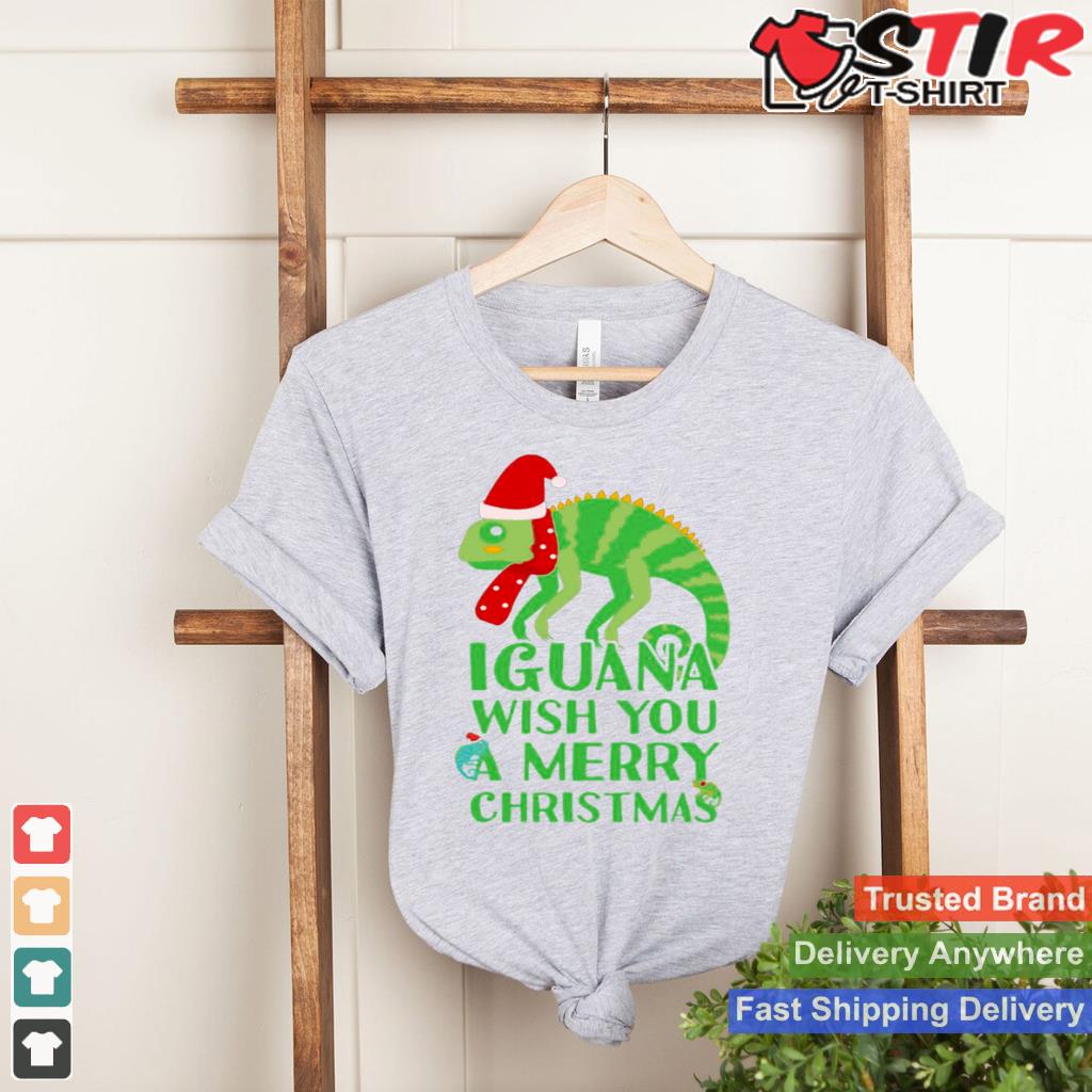 Iguana Wish You A Merry Christmas Shirt Shirt Hoodie Sweater Long Sleeve