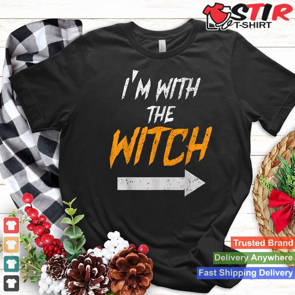 I'm With The Witch Shirt Cool Halloween Husband Wife