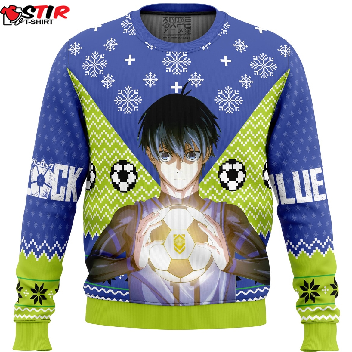 Isagi Yochi Blue Lock Ugly Christmas Sweater Stirtshirt
