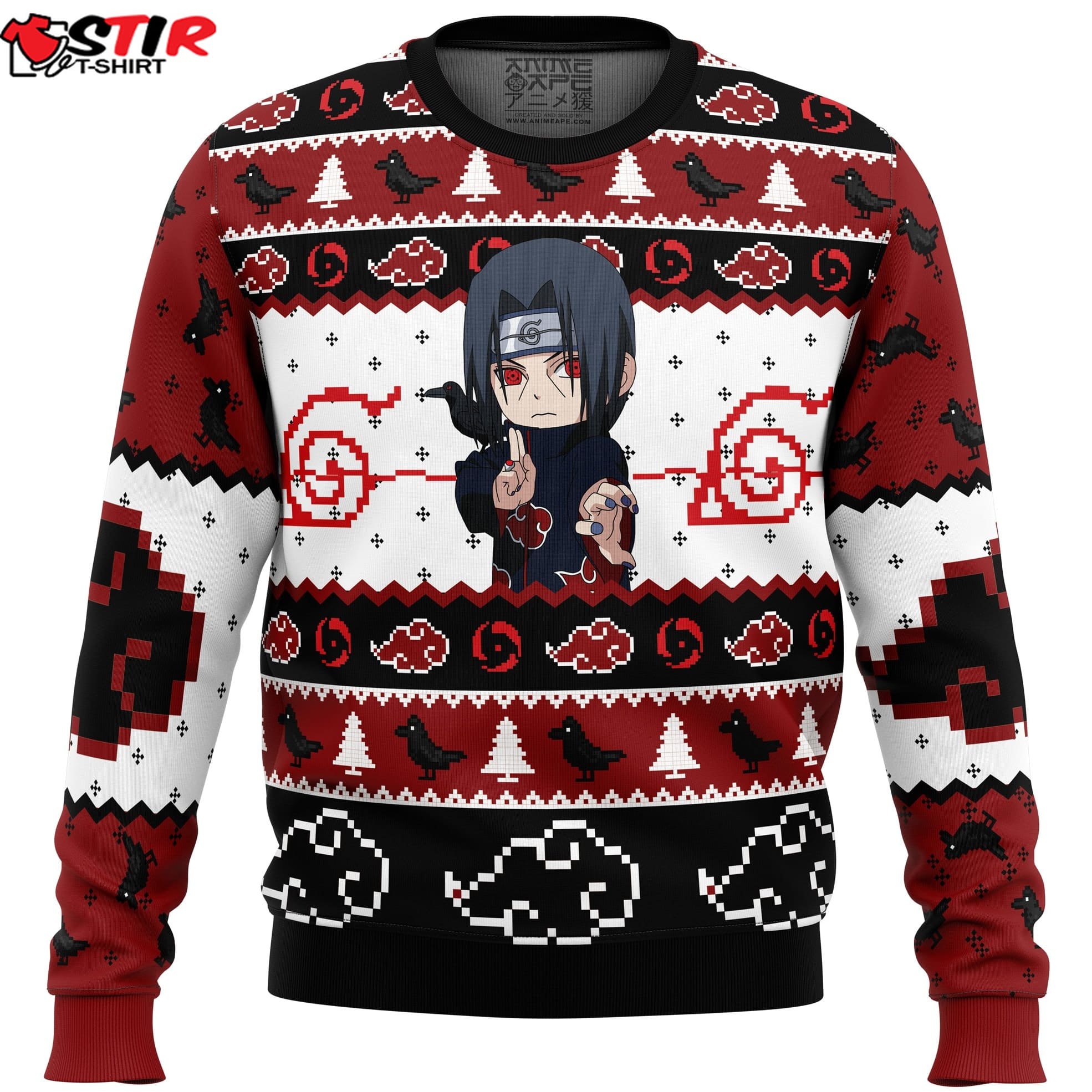 Itachi Uchiha Chibi Akatsuki Naruto Ugly Christmas Sweater Stirtshirt