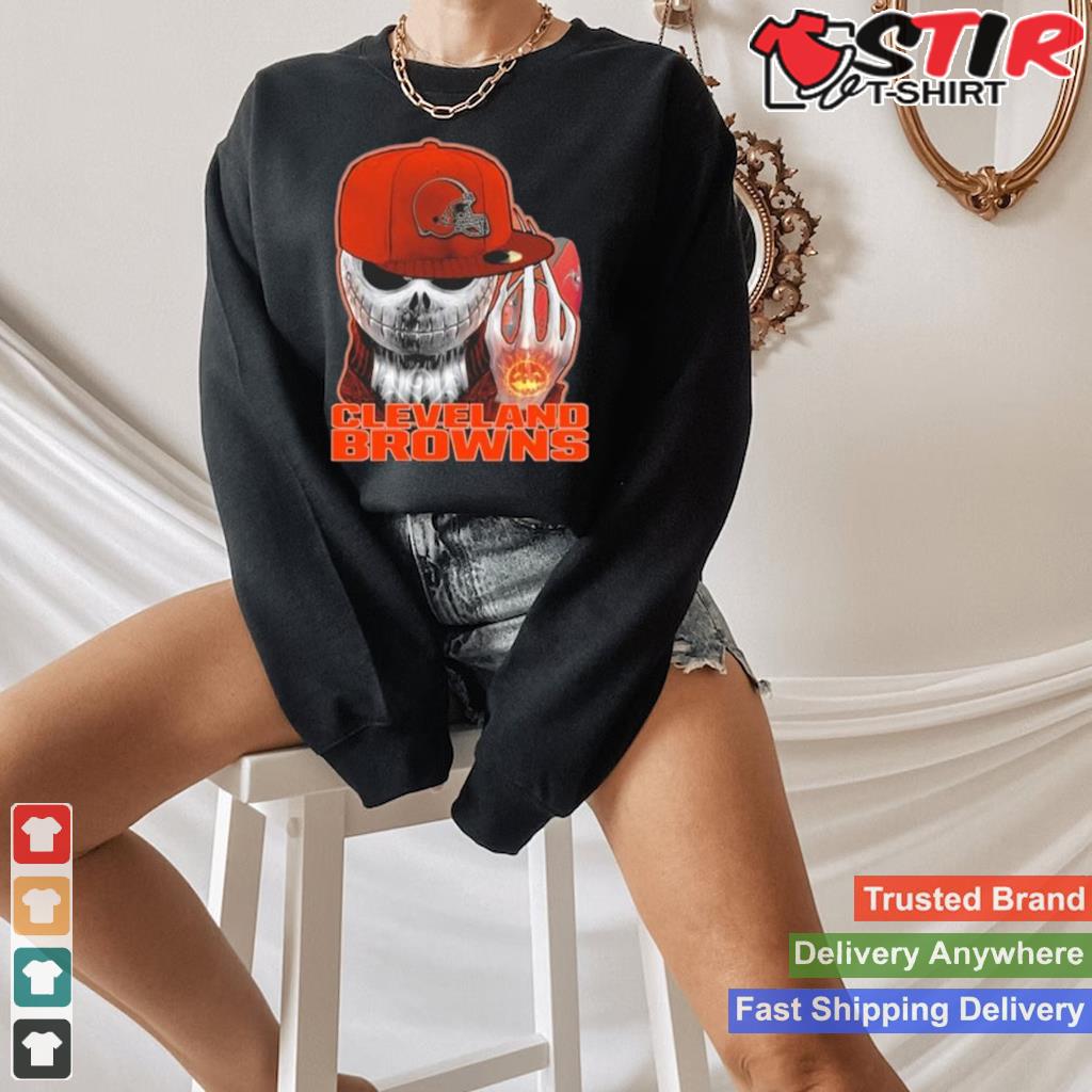 Jackskull Cleveland Browns Football Shirt Shirt Hoodie Sweater Long Sleeve