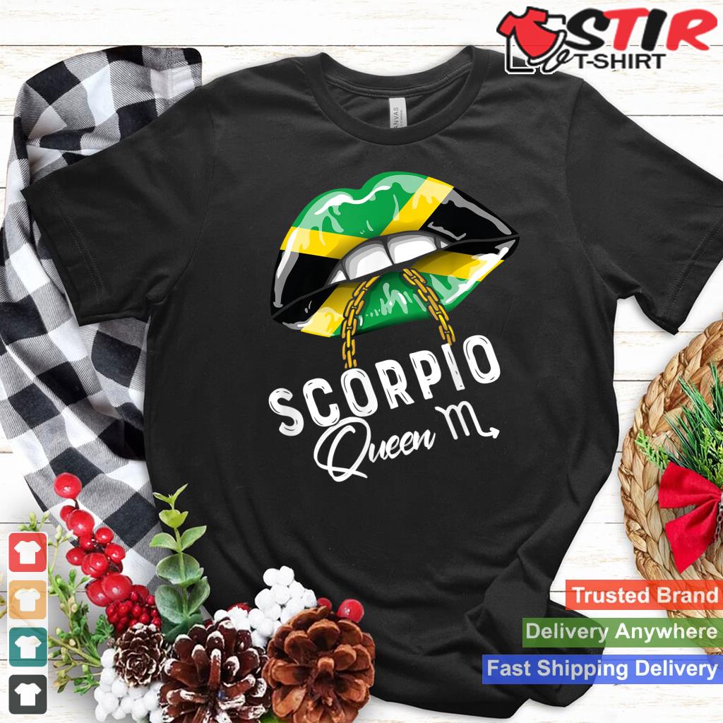 Jamaica Scorpio Queen Zodiac Birthday Jamaican Flag Lips