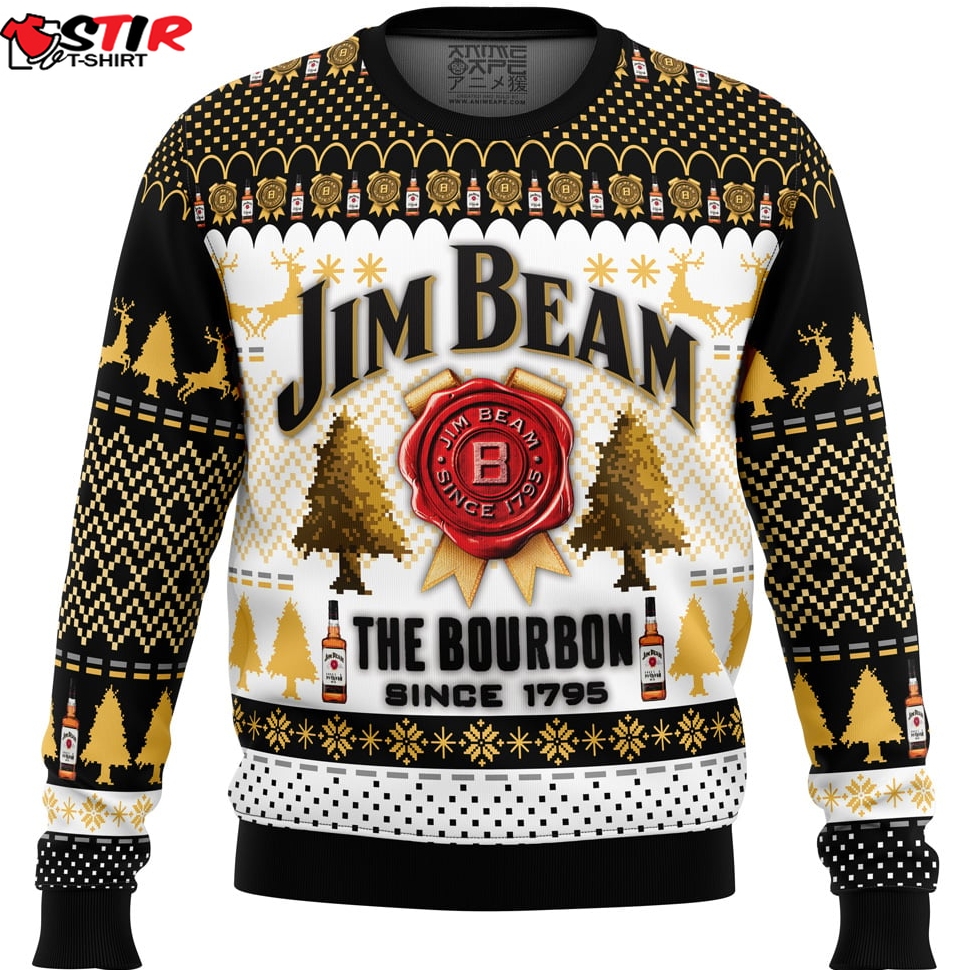 Jim Beam The Bourbon Ugly Christmas Sweater Stirtshirt
