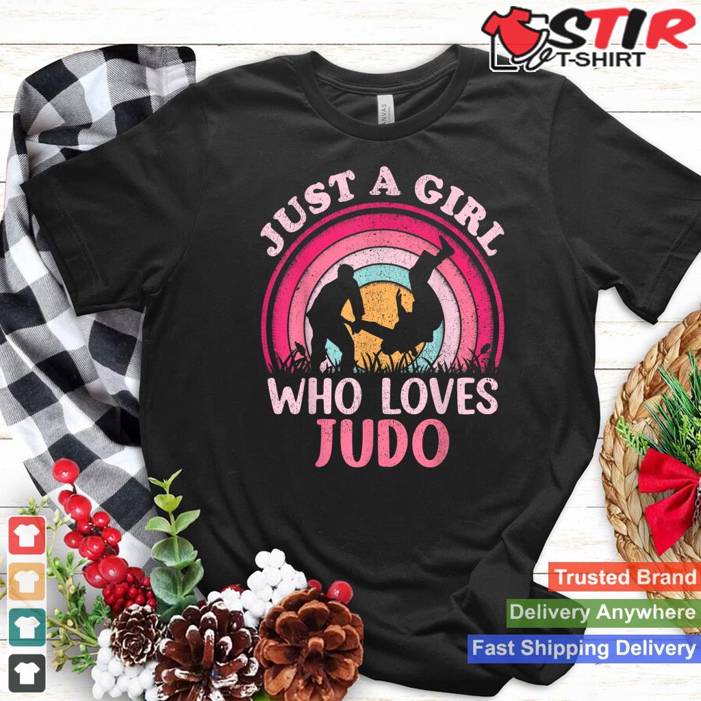 Judo Player Vintage Retro Just A Girl Who Loves Judo_1