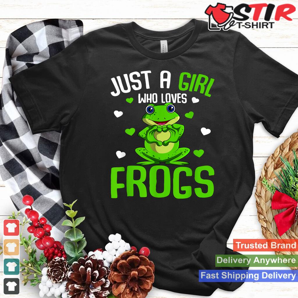 Just A Girl Who Loves Frogs Kids Girls Frog_1