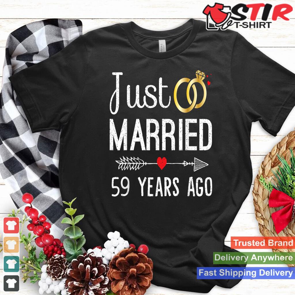 Just Married 59 Years Ago 59Th Anniversary Gift For Couple