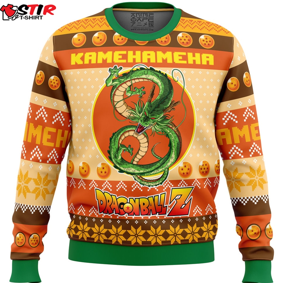 Kamehameha Dragon Ball Z Ugly Christmas Sweater Stirtshirt
