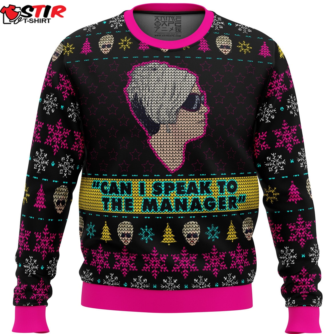 Karen Talks To Manager Meme Ugly Christmas Sweater Stirtshirt