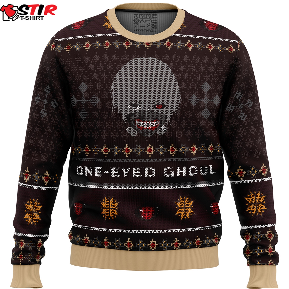 Ken Kaneki One Eyed Ghoul Tokyo Ghoul Ugly Christmas Sweater Stirtshirt