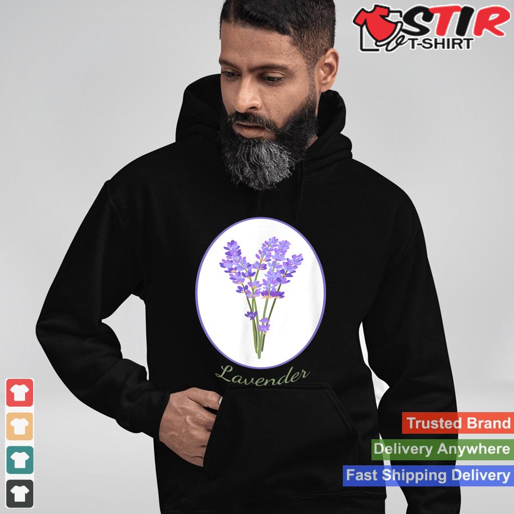 Lavender   Botanical Herb, Flower Garden Illustration Shirt Hoodie Sweater Long Sleeve