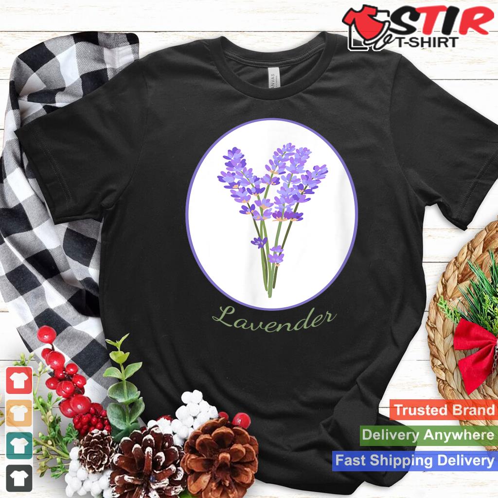 Lavender   Botanical Herb, Flower Garden Illustration Shirt Hoodie Sweater Long Sleeve