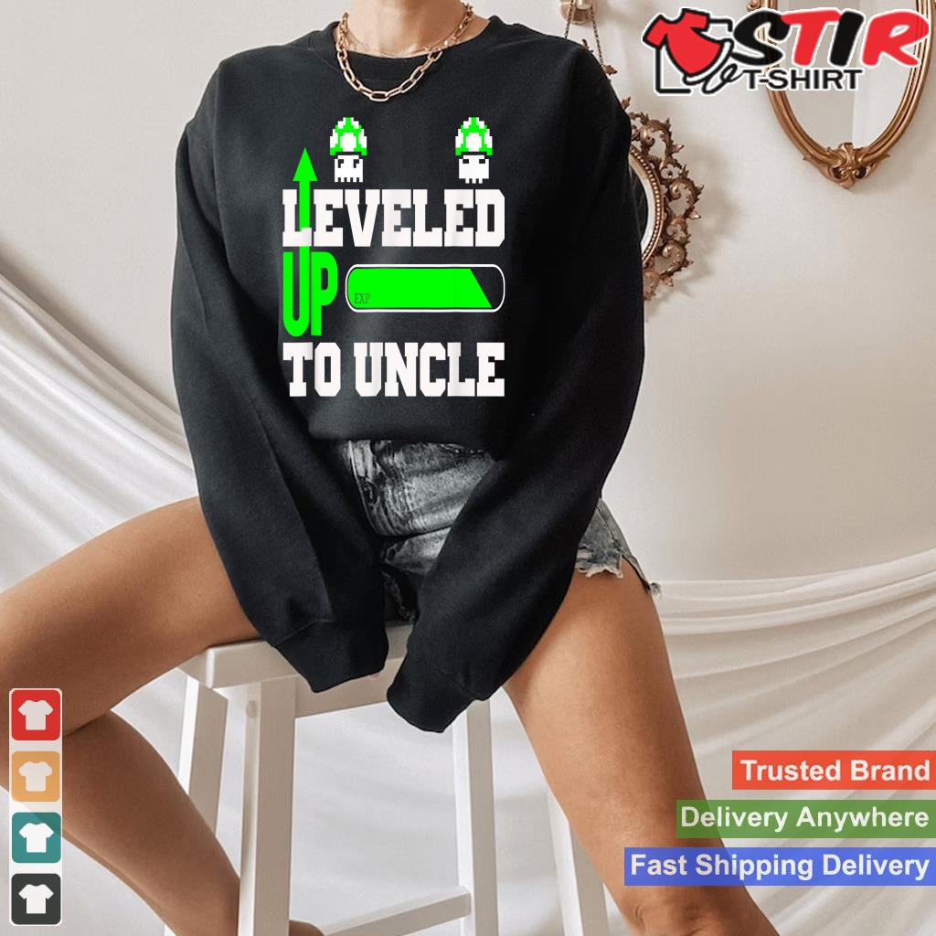 Leveled Up To Uncle New Uncle Retro Grunge Gamer Shirt Hoodie Sweater Long Sleeve