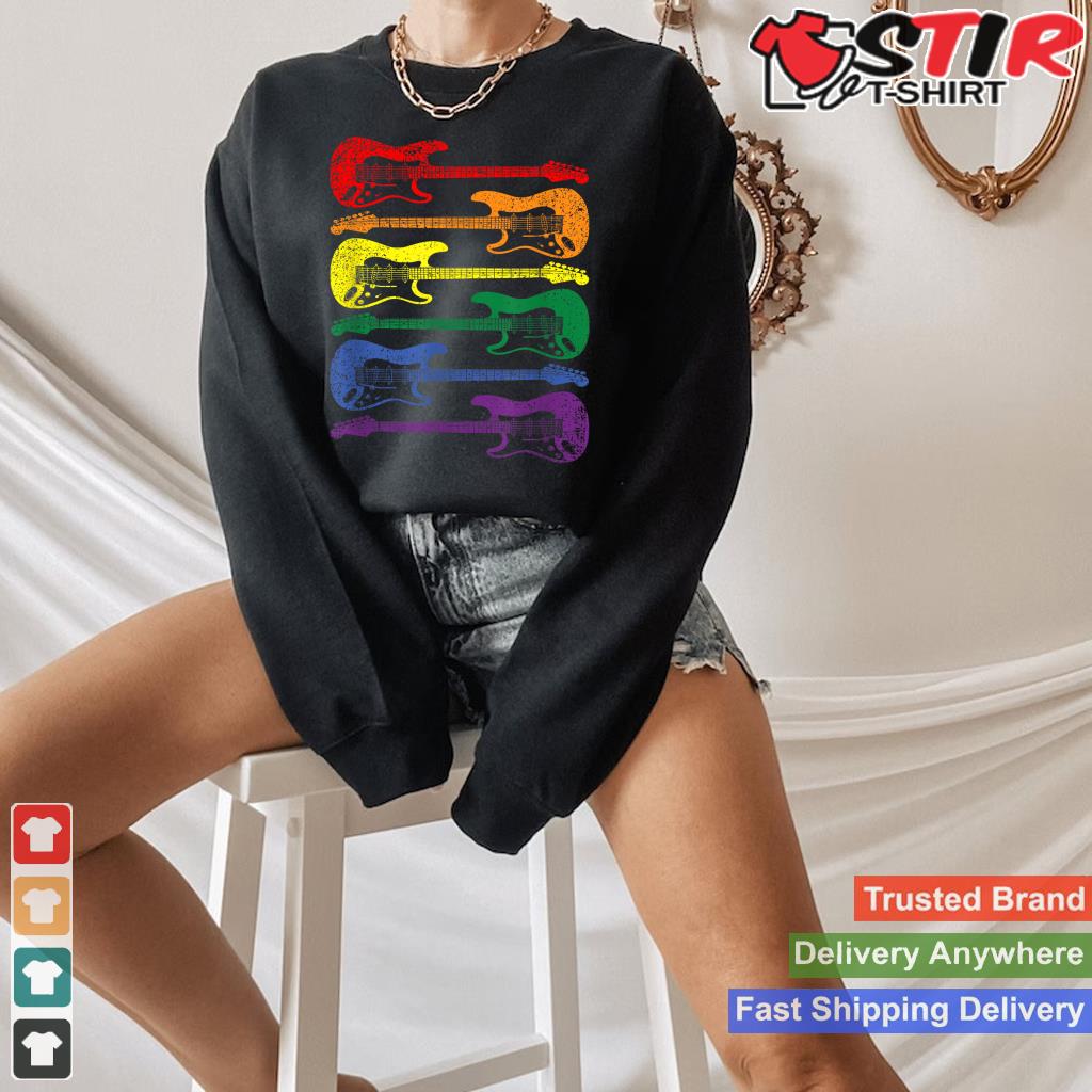 Lgbt Q Musician Asexual Pride Guitar Guitarist Men Women Shirt Hoodie Sweater Long Sleeve