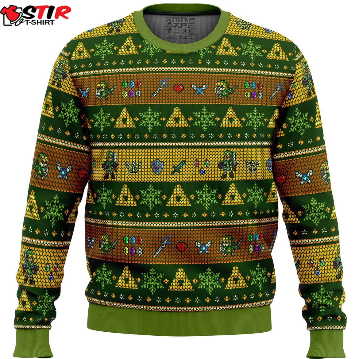 Link Adventure Legend Of Zelda Ugly Christmas Sweater Stirtshirt