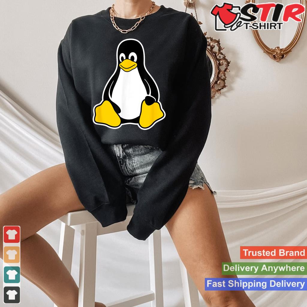 Linux Tux Penguin Mascot Logo Open Source Software Engineer Shirt Hoodie Sweater Long Sleeve