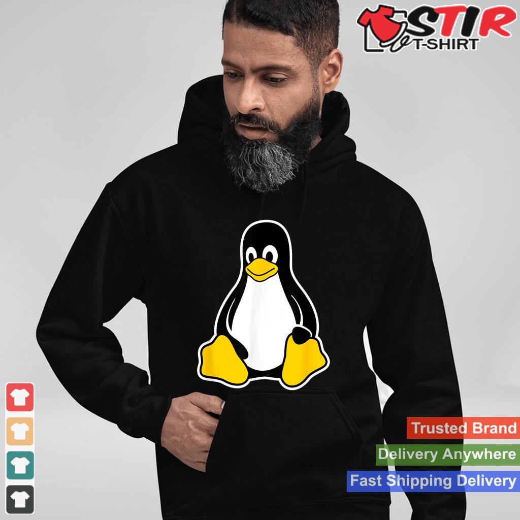 Linux Tux Penguin Mascot Logo Open Source Software Engineer Shirt Hoodie Sweater Long Sleeve
