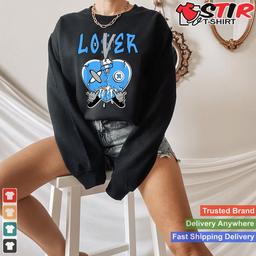 Loser Lover Drip Heart Matching Blue Grey Tee For Men Women_1 Shirt Hoodie Sweater Long Sleeve