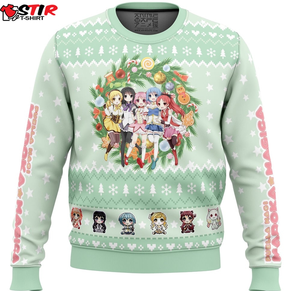 Magical Girls Puella Magi Madoka Magica Ugly Christmas Sweater Stirtshirt