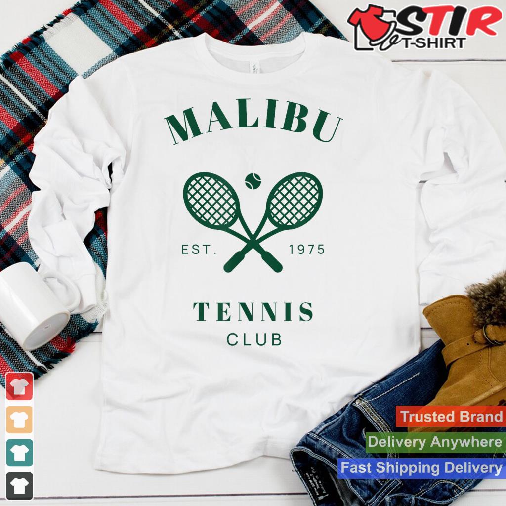 Malibu California Preppy Tennis Club Green_1 Shirt Hoodie Sweater Long Sleeve