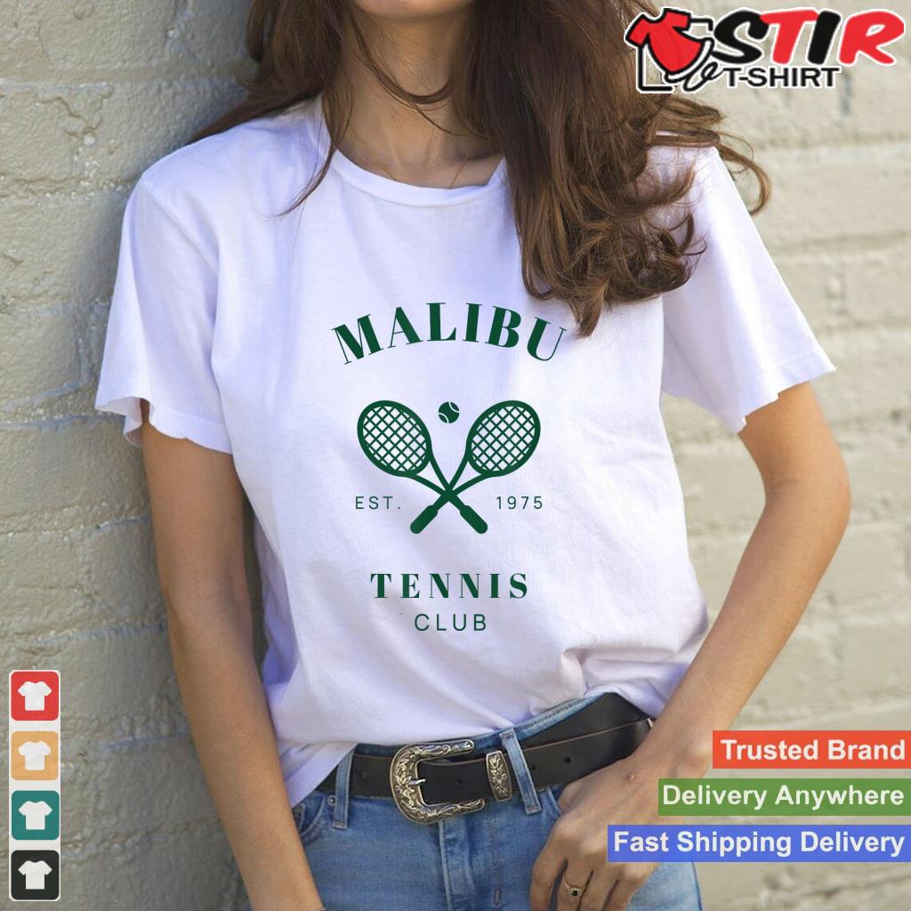 Malibu California Preppy Tennis Club Green_1 Shirt Hoodie Sweater Long Sleeve